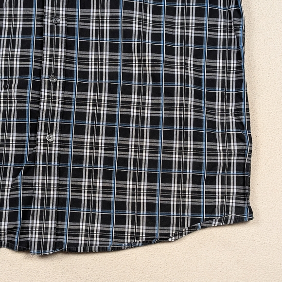 Wrangler George Strait Short Sleeve Button Up Shirt Men's XL Black/Blue/Grey - Picture 5 of 14